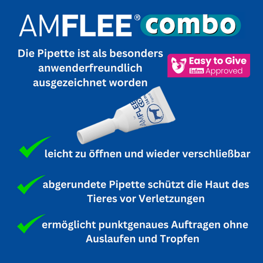 Amflee Combo einfach Anwendung für ihr Tierwohl.