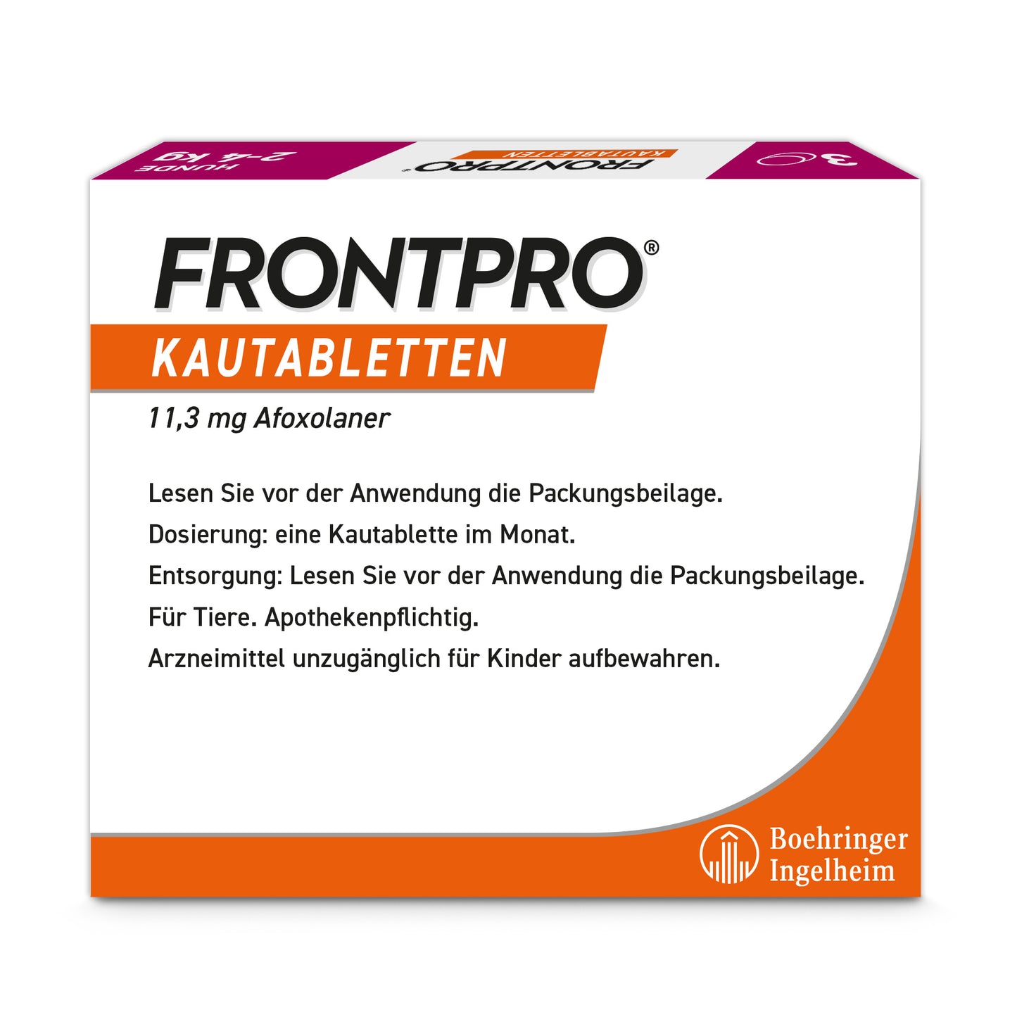 Inhalt und Anwendung von Frontpro Kautabletten für Hunde